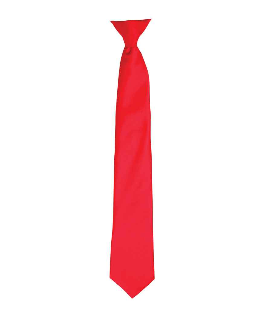 Premier PR755 Colours Satin Clip Tie - COOZO