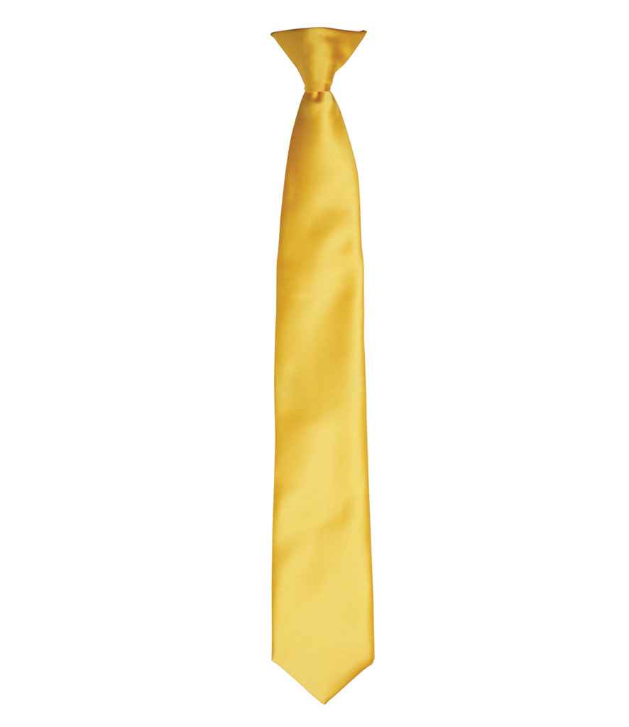 Premier PR755 Colours Satin Clip Tie - COOZO