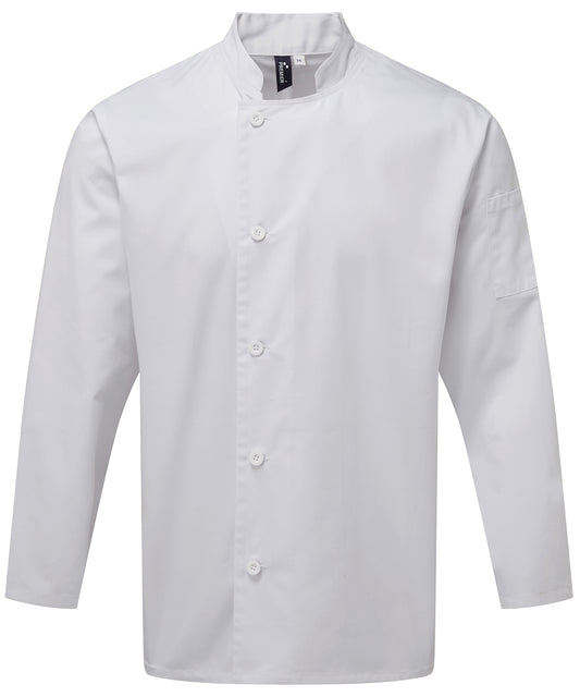Premier PR901 Chef's essential long sleeve jacket - COOZO