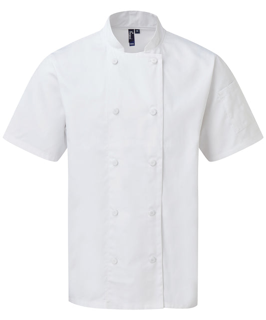Premier PR902 Chefs coolchecker short sleeve jacket - COOZO