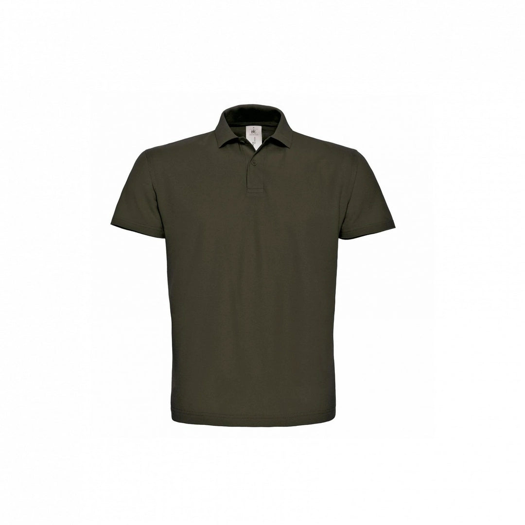 B&C PUI10 ID.001 short-sleeved Polo Shirt 100% cotton 1x1 rib knitted collar Main color - COOZO