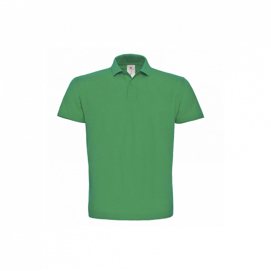 B&C PUI10 ID.001 short-sleeved Polo Shirt 100% cotton 1x1 rib knitted collar Main color - COOZO