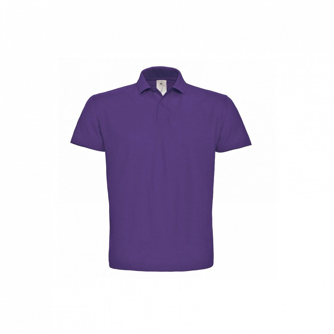 B&C PUI10 ID.001 short-sleeved Polo Shirt 100% cotton 1x1 rib knitted collar Other color - COOZO
