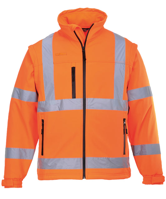 Portwest PW092 Hi-vis softshell jacket (3L) (S428) - COOZO