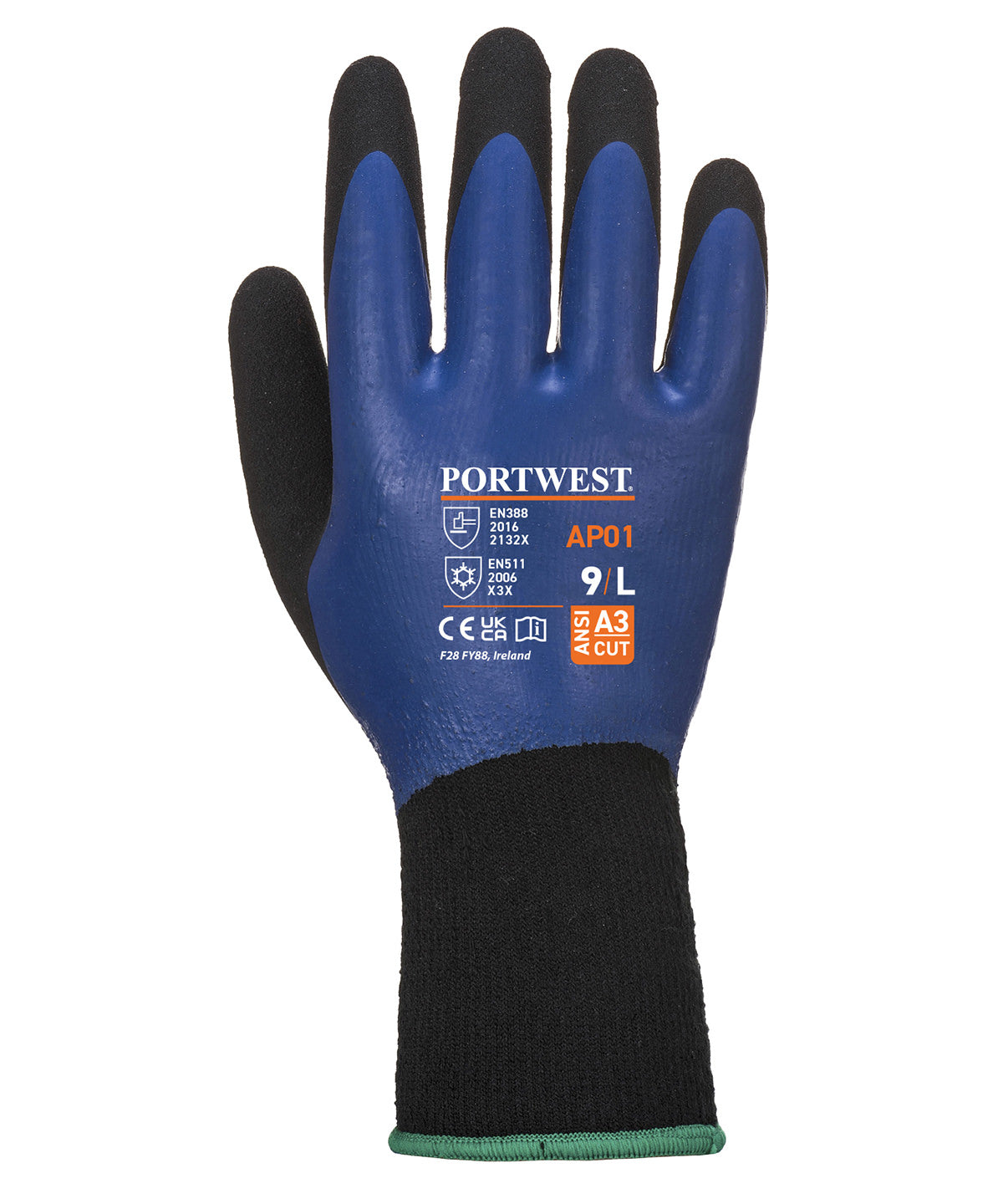 Portwest PW561 Cold 13 Latex Aqua Gloves
