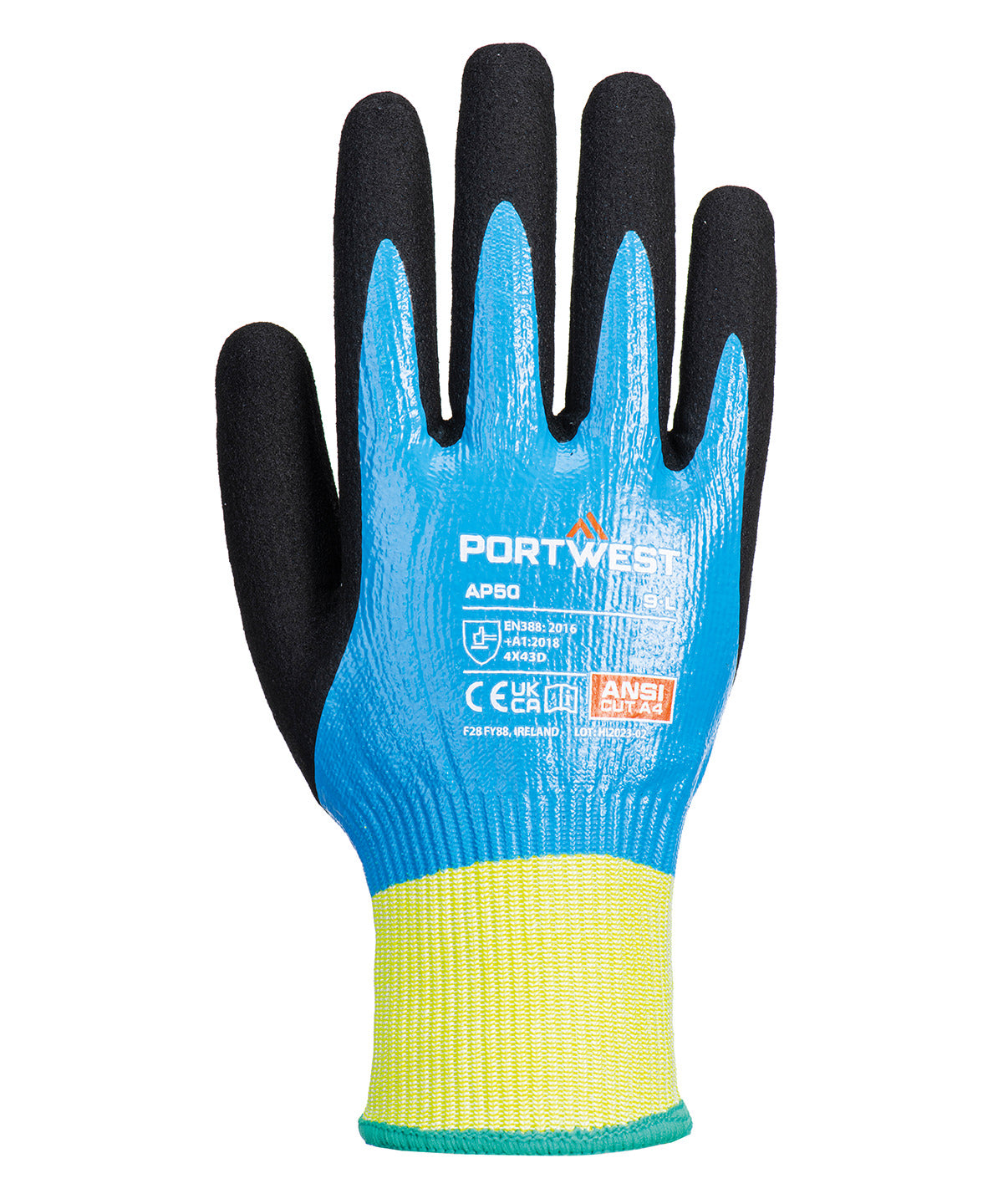 Portwest PW562 Cut D13 Nitrile Aqua Gloves
