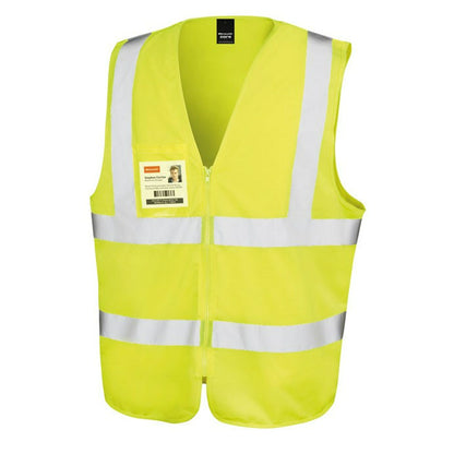 Result Zip Safety Tabard 100% Polyester (R202X) - COOZO