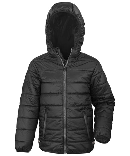 Result R233JY Children's Soft Padded Jacket 100% Polyester Showerproof windproof Super soft lightweight and warm - COOZO