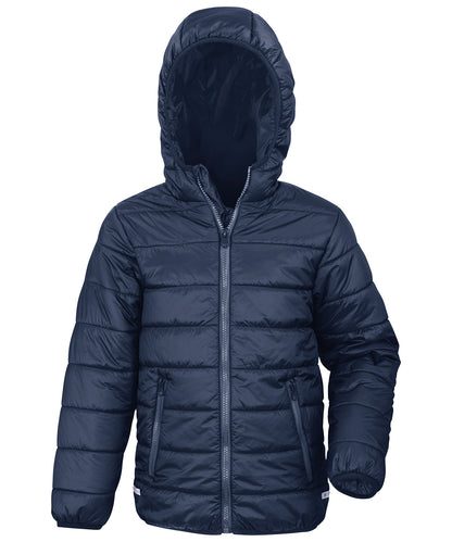 Result R233JY Children's Soft Padded Jacket 100% Polyester Showerproof windproof Super soft lightweight and warm - COOZO