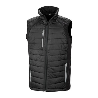 Result R238X Black Compass Pad Softshell Gilet - COOZO