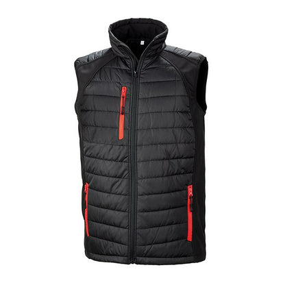 Result R238X Black Compass Pad Softshell Gilet - COOZO