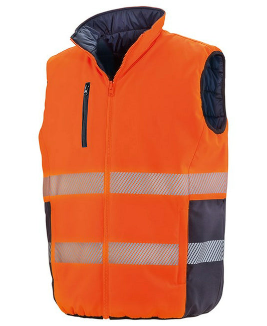Result R332X Reversible Soft Padded Safety Gilet - COOZO