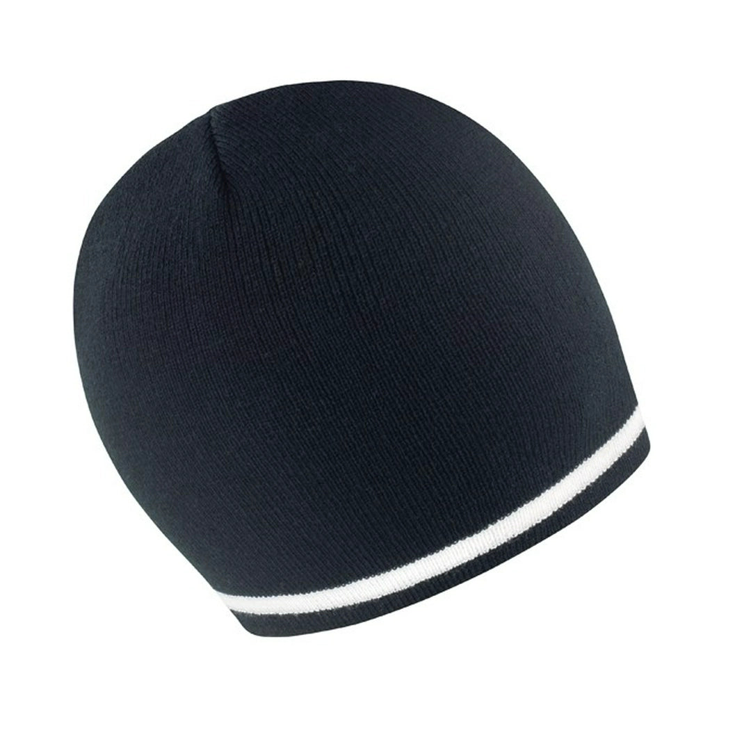 Result National beanie 100% Acrylic Windproof Stripe knit (R368X) - COOZO