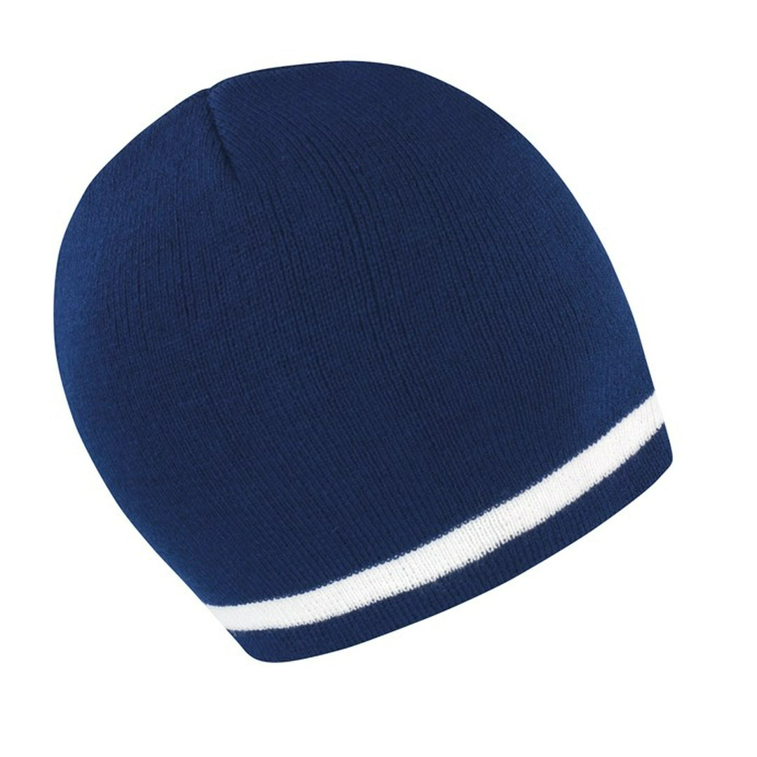 Result National beanie 100% Acrylic Windproof Stripe knit (R368X) - COOZO