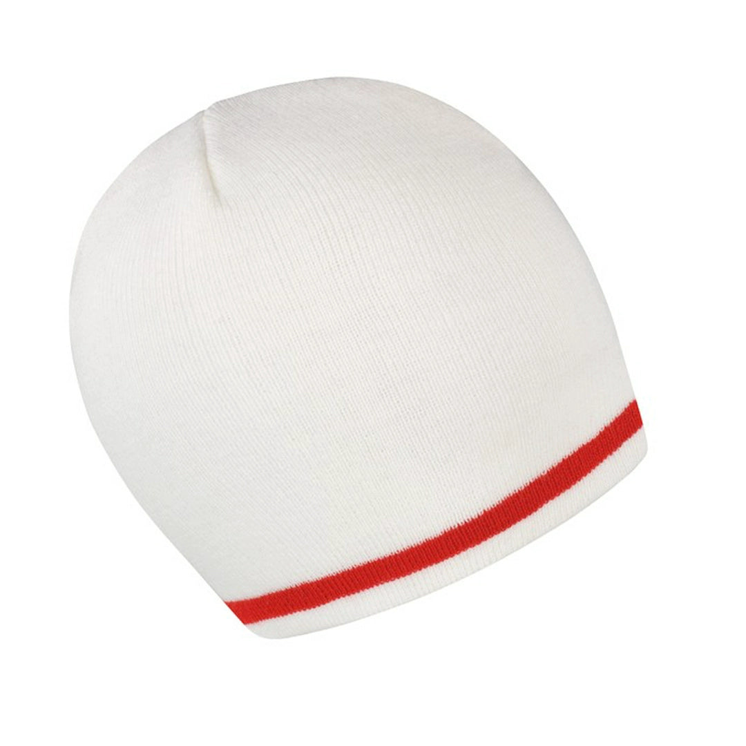 Result National beanie 100% Acrylic Windproof Stripe knit (R368X) - COOZO