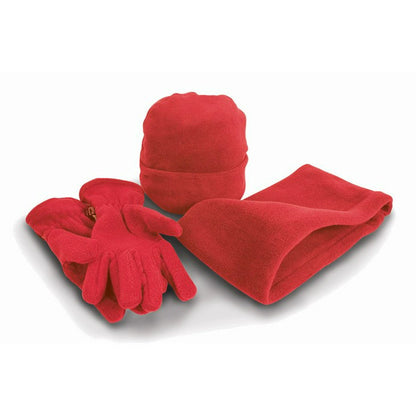 Result Unisex Polartherm™ fleece accessory set/Set comprises of hat, gloves and neckwarmer (R40X) - COOZO