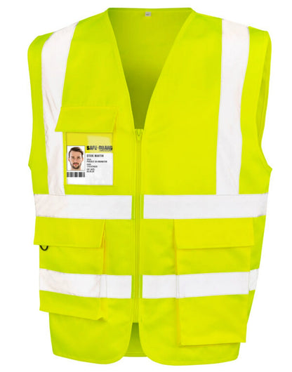 Result Heavy duty polycotton security vest (R477X) - COOZO
