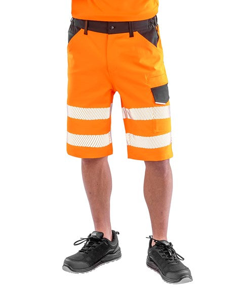 COOZO-RECYCLED SAFE-GUARD RECYCLED DYNAMIC STRETCH SAFETY SHORTS