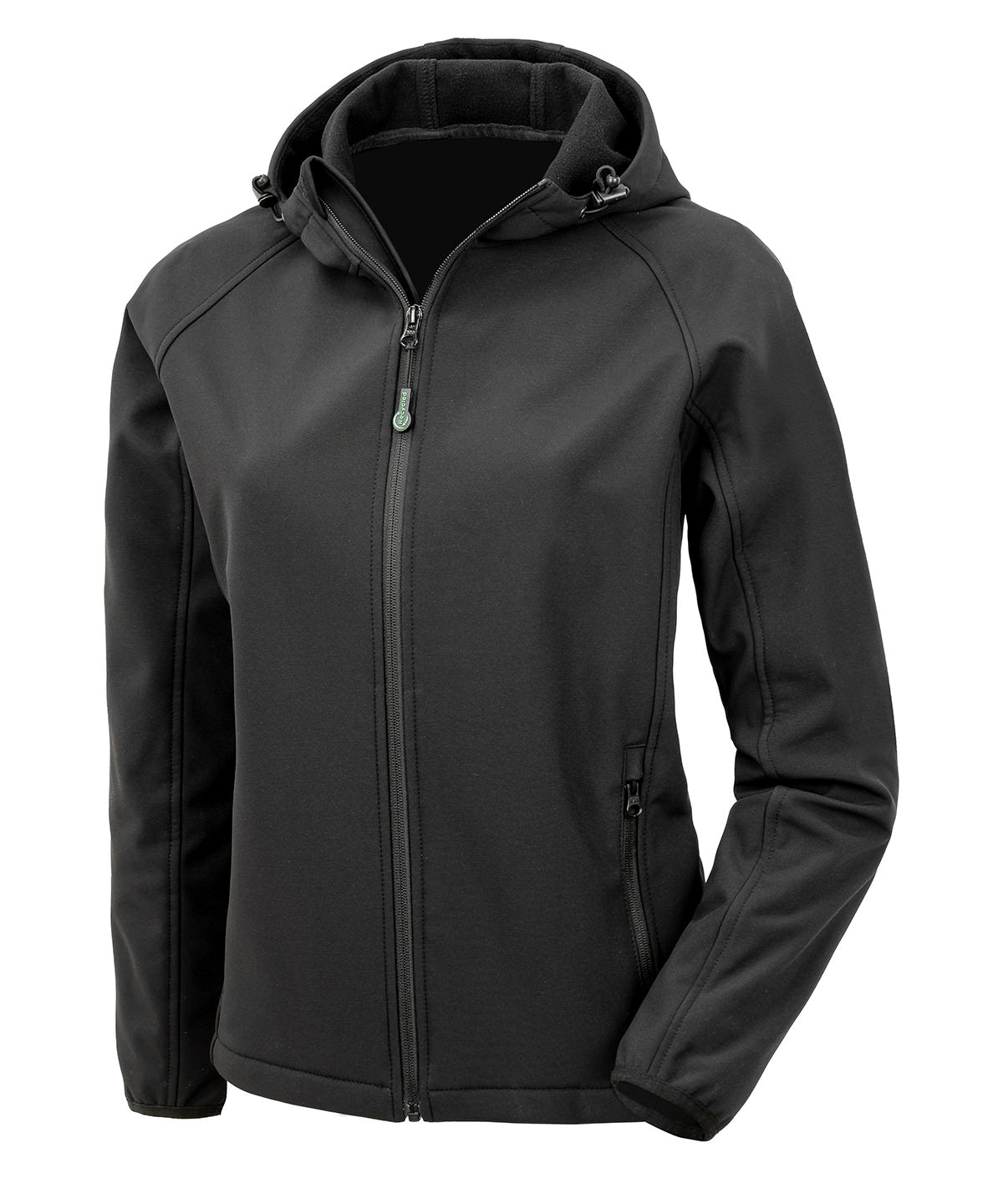Result R911F Womens recycled 3-layer printable hooded softshell 100% Recycled polyester - COOZO