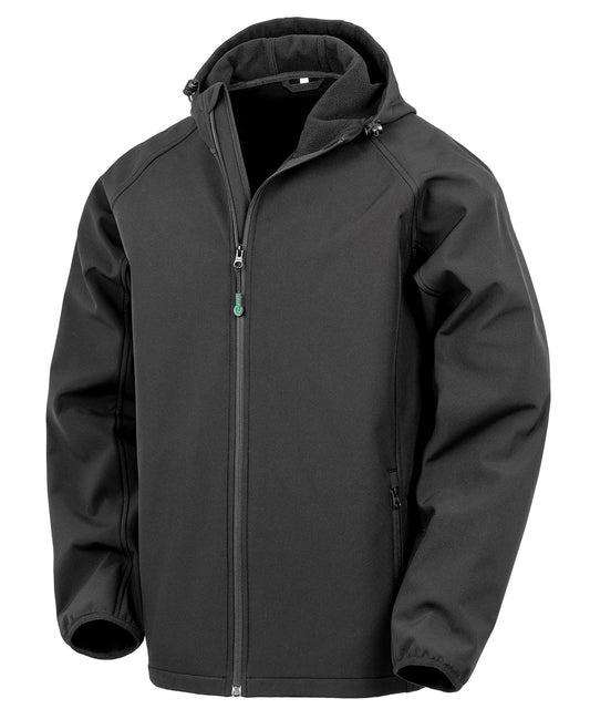 Result R911M Recycled 3-Layer Printable Windproof Hood Softshell 100% Recycled polyester - COOZO