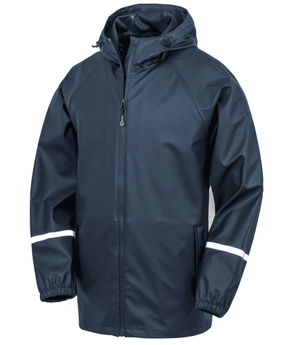 Result R915X Prism PU Waterproof Jacket With Reflective Bands and Recycled Backing