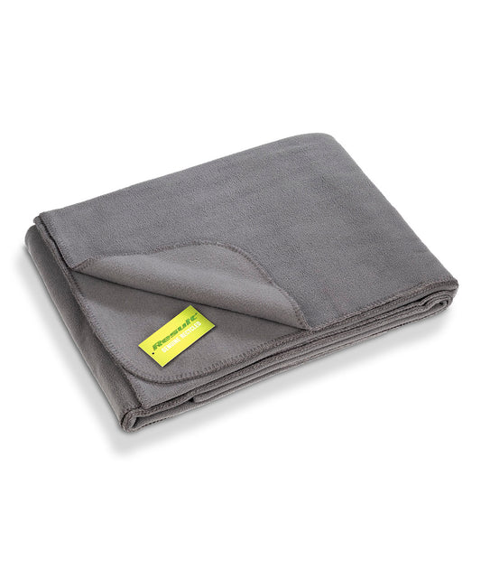 Result R939X luxuriously warm recycled Recycled fleece blanket 100% Recycled polyester - COOZO