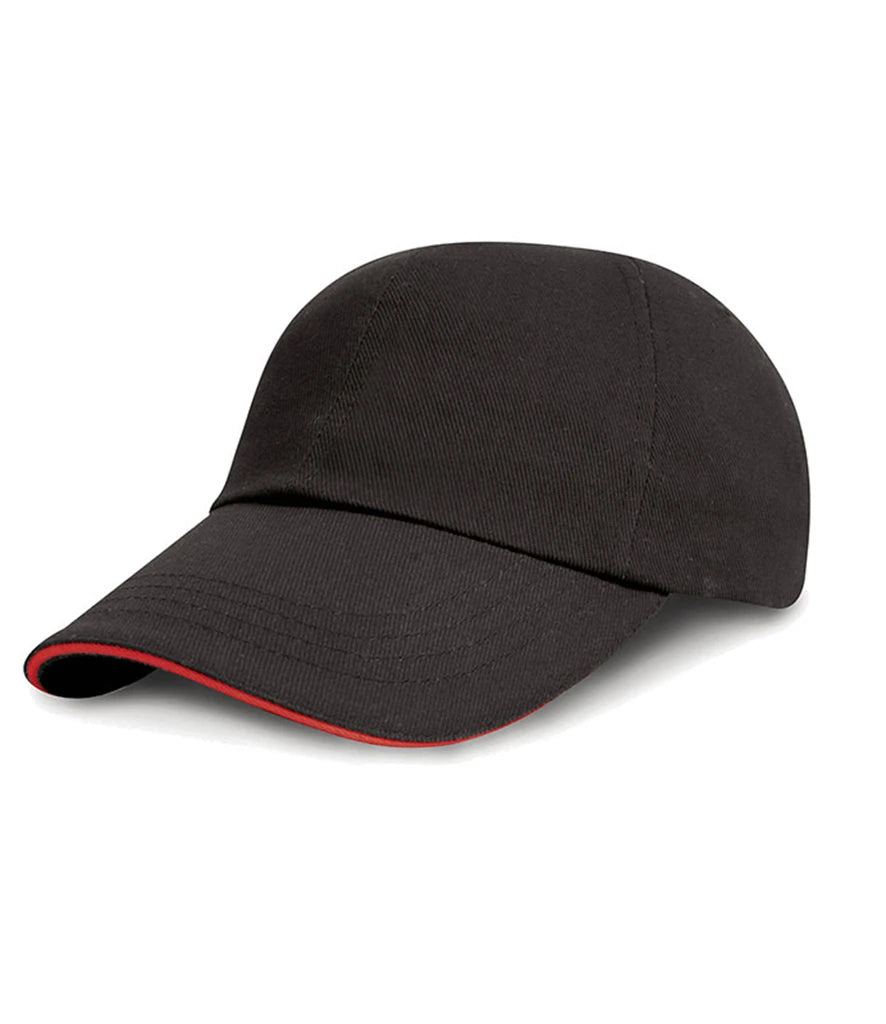 Result RC24PB Kids Low Profile Heavy Brushed Cotton Cap With Sandwich Peak