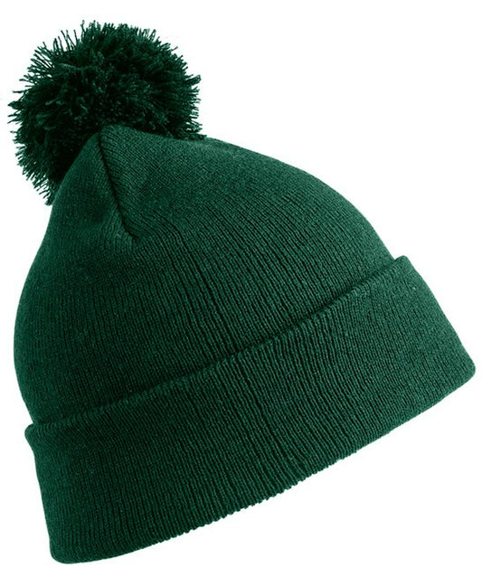 Result RC28J Junior Pom Pom Beanie Heavyweight knit 100% soft touch acrylic - COOZO
