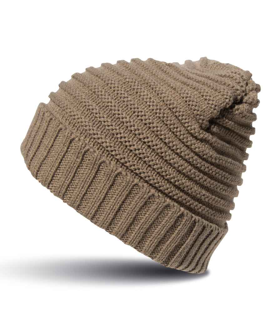 Result RC376X Windproof Braided Fleece Lined Hat 100% acrylic - COOZO