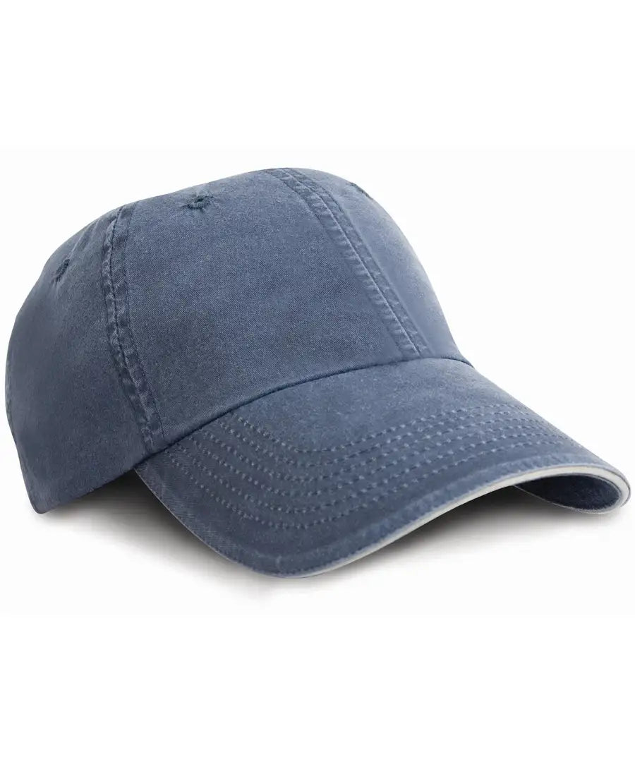 COOZO-Result Washed Fine Line Cotton Cap with Sandwich Peak RC54X