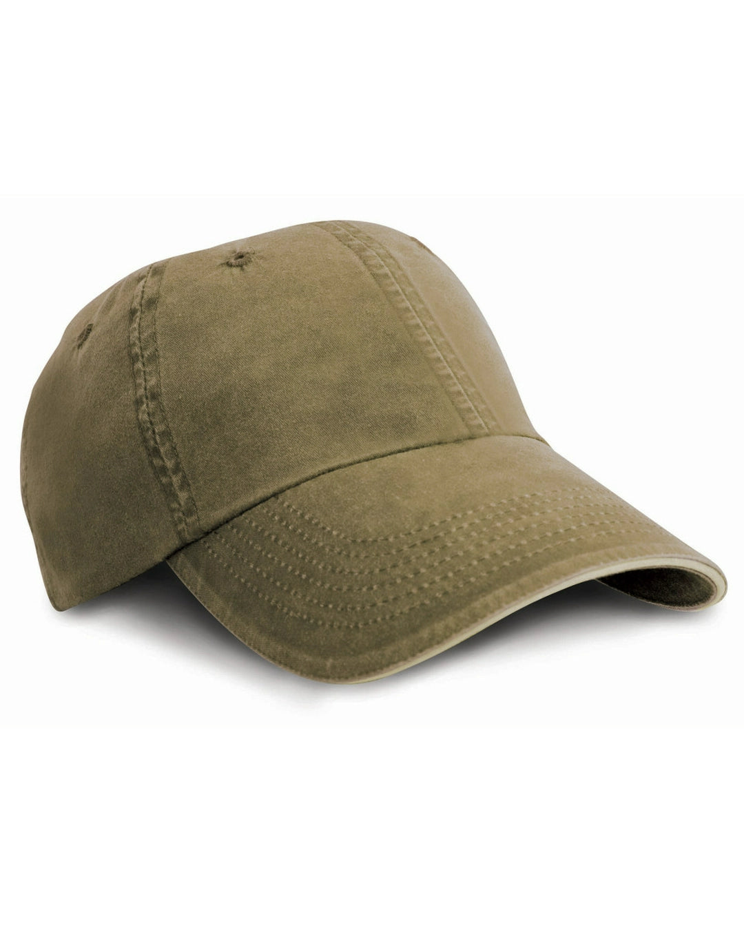 Result RC54X Washed Fine Line Cotton Cap with Sandwich Peak 100% Fine line cotton twill - COOZO