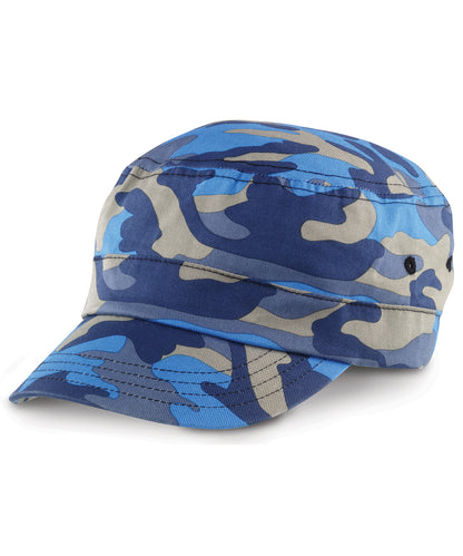 Result RC59X Urban Fashion Camo colours trooper style pre-curved peak/caps 100% Cotton twill - COOZO
