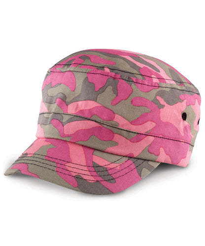 Result RC59X Urban Fashion Camo colours trooper style pre-curved peak/caps 100% Cotton twill - COOZO