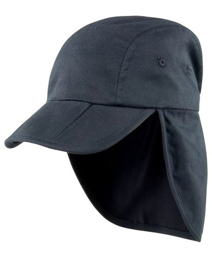 Result RC76J Kids Fold Up Legionnaires Cap with ear and neck protection 100% Polyester - COOZO