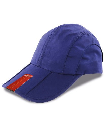 Result RC78X Fold Up Baseball Cap 3 section fold-up peak 100% Polyester - COOZO