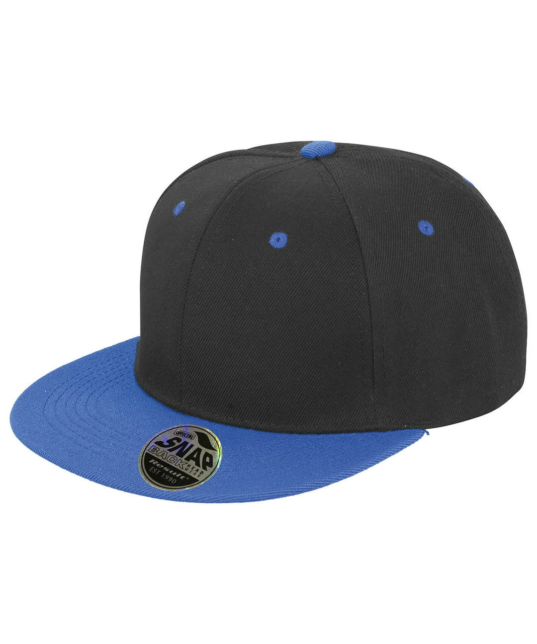 Result RC82X Bronx Original Flat Peak Snap Back Dual Colour Cap 100% Acrylic twill - COOZO