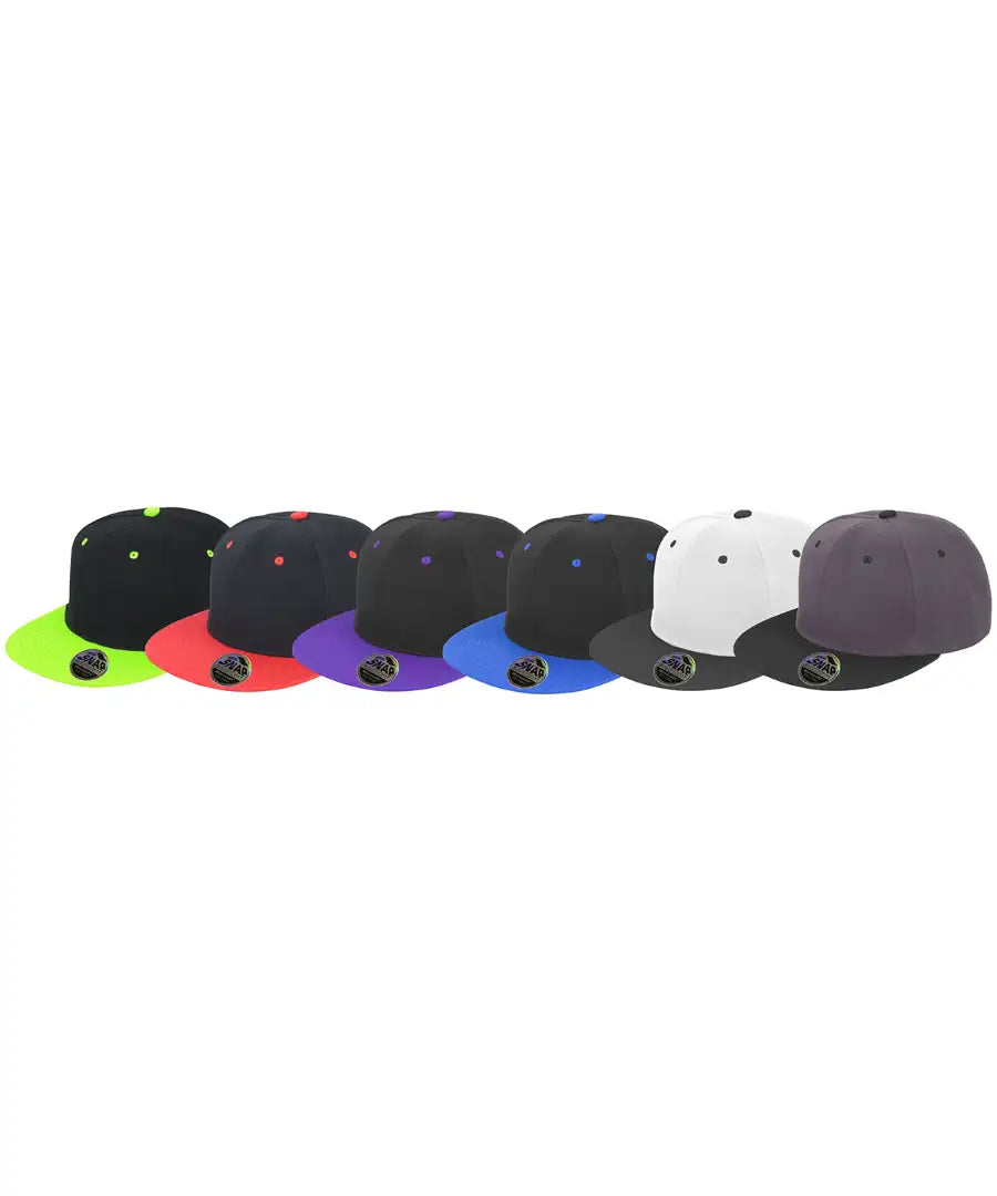COOZO-Result Bronx Original Flat Peak Snap Back Dual Colour Cap RC82X