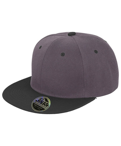 Result RC82X Bronx Original Flat Peak Snap Back Dual Colour Cap 100% Acrylic twill - COOZO