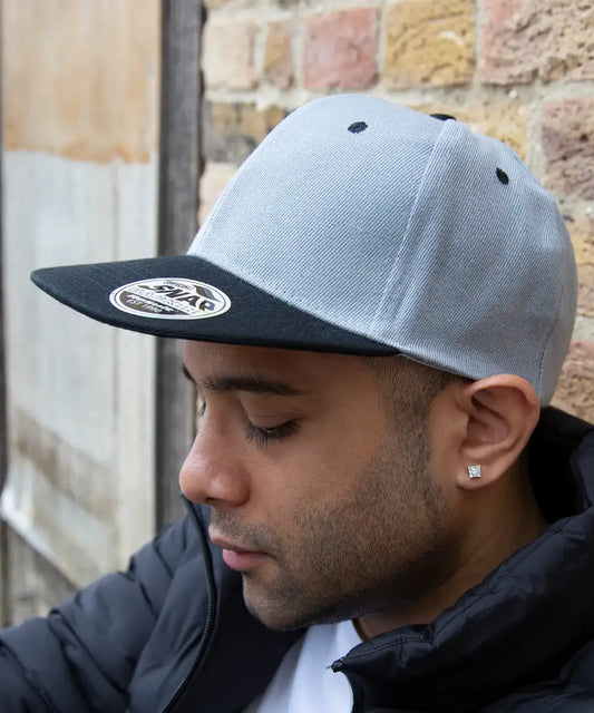 COOZO-Result Bronx Original Flat Peak Snap Back Dual Colour Cap RC82X