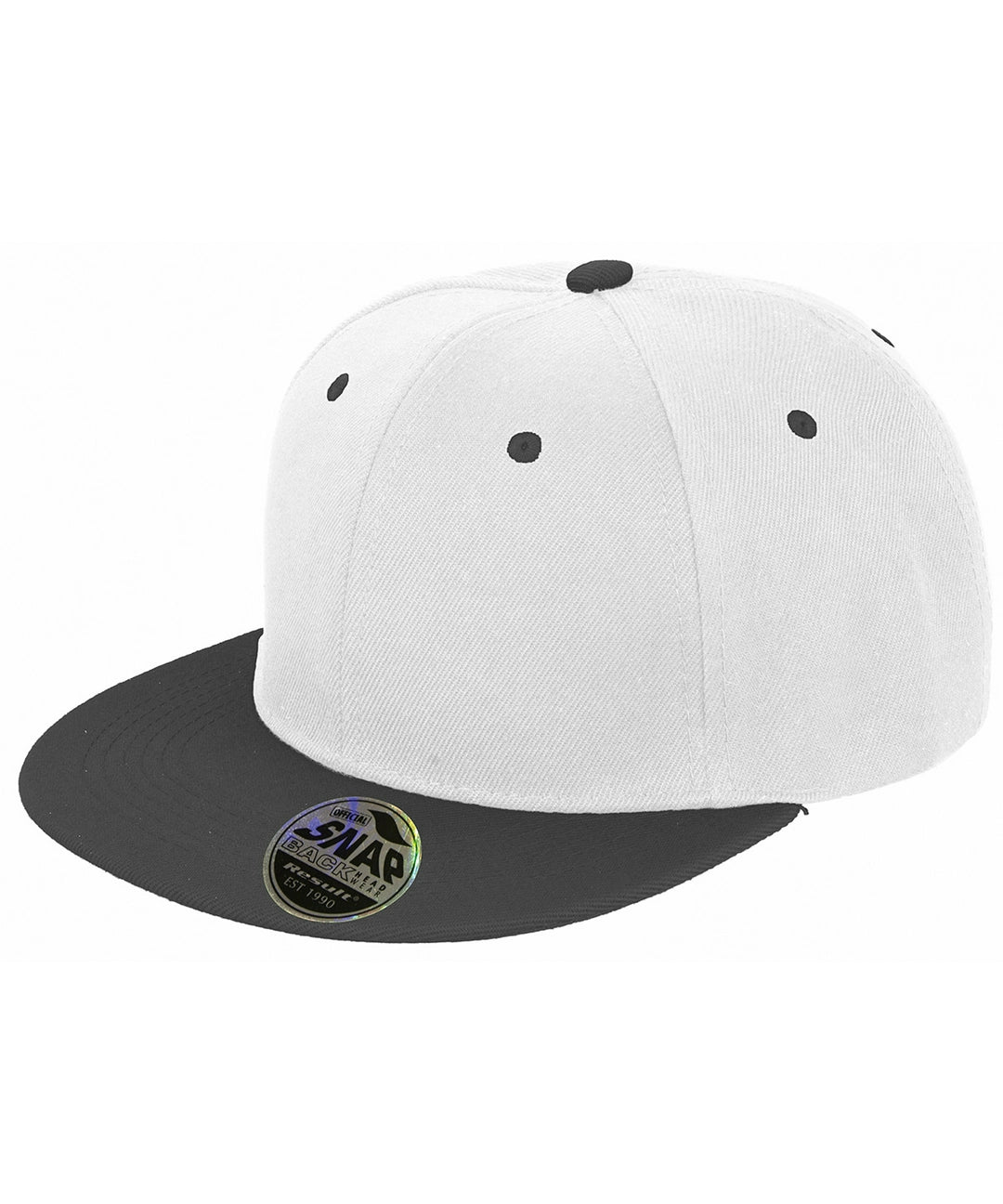 Result RC82X Bronx Original Flat Peak Snap Back Dual Colour Cap 100% Acrylic twill - COOZO