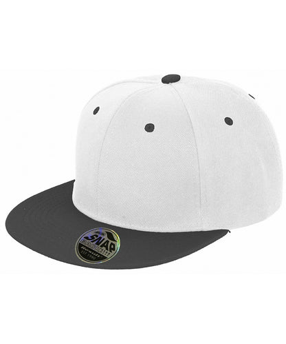 Result RC82X Bronx Original Flat Peak Snap Back Dual Colour Cap 100% Acrylic twill - COOZO
