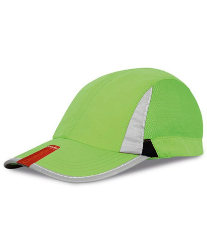 Result RC86X Spiro Sport Cap in a low profile jockey style None-crease sport fabric 100% Polyester - COOZO