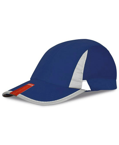 Result RC86X Spiro Sport Cap in a low profile jockey style None-crease sport fabric 100% Polyester - COOZO