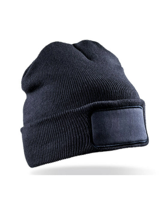 Result RC927X Recycled Double Knit Printers Beanie - COOZO
