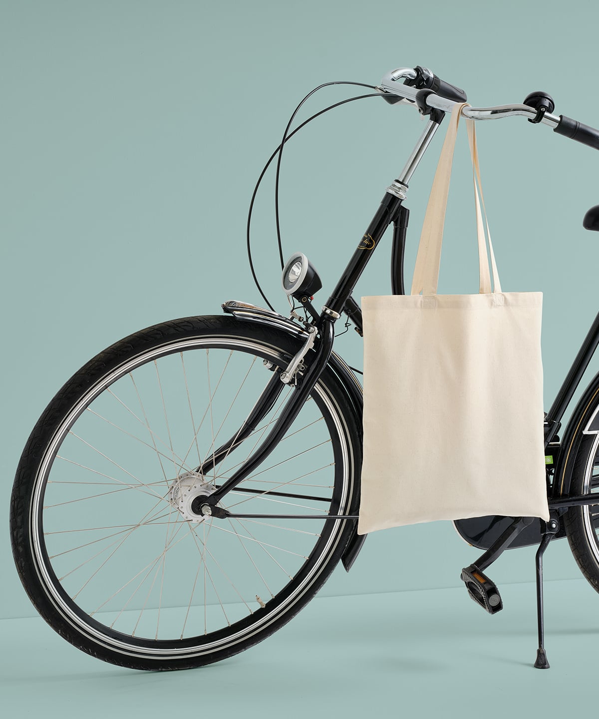 COOZO-Organic cotton shopper long handle
