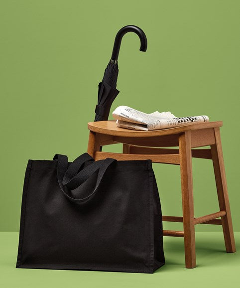 COOZO-Recycled premium canvas 'stand-up' shopper