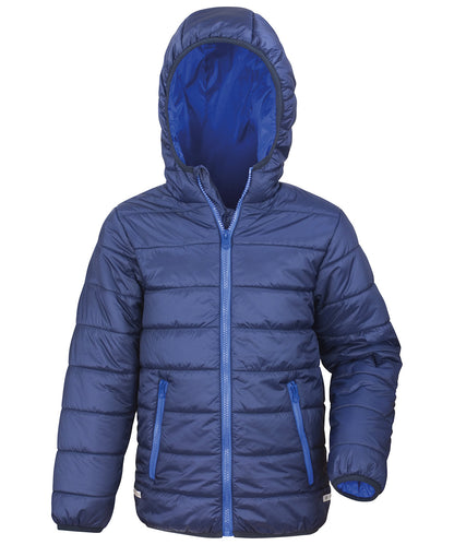 Result R233JY Children's Soft Padded Jacket 100% Polyester Showerproof windproof Super soft lightweight and warm - COOZO
