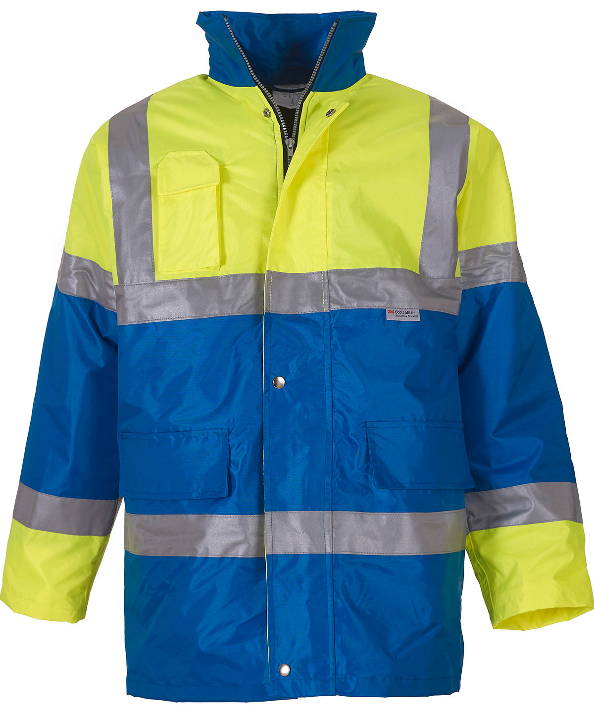 Yoko HVP303 Unisex Hi-Vis Contrast Jacket/Raincoat - COOZO