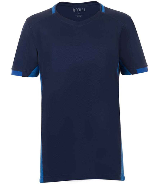 SOL'S SOL01719 Kids Classico Contrast T-Shirt Breathable polyester mesh 100% polyester - COOZO