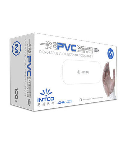 Result RV010X PROTECTIVE CLEAR VINYL GLOVES 100PK